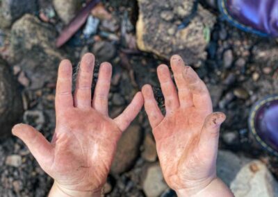 Dirty hands - digging in the dirt